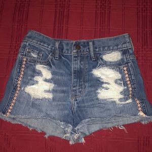 Denim shorts